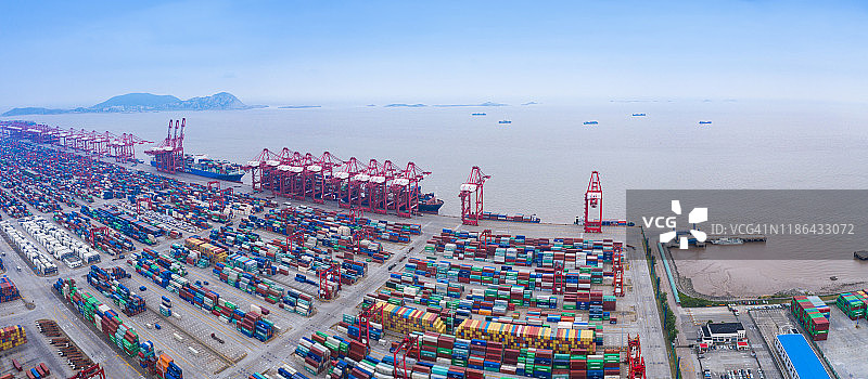 上海港集装箱图片素材