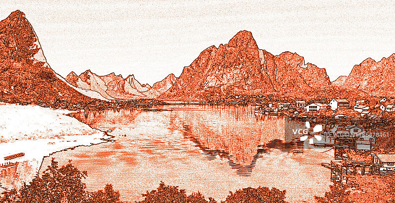 挪威罗弗敦群岛图片素材