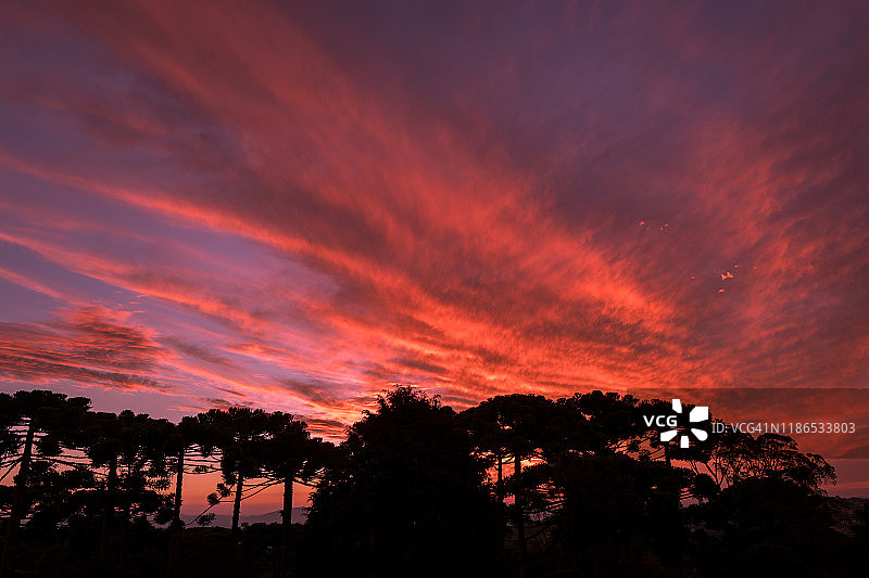 坎普斯杜若尔当市日落图片素材
