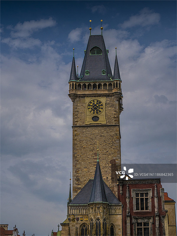 捷克共和国布拉格市政厅景色图片素材