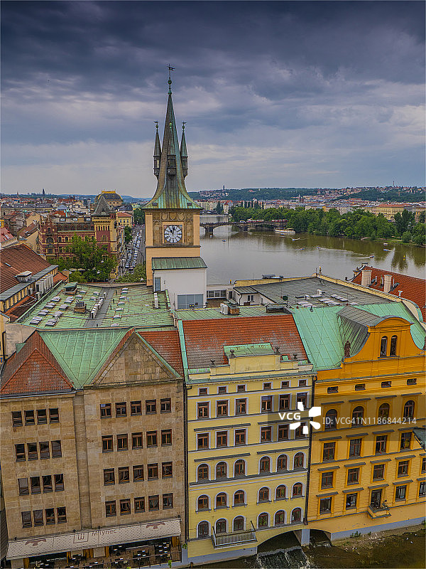 捷克共和国布拉格老城区城市景观图片素材