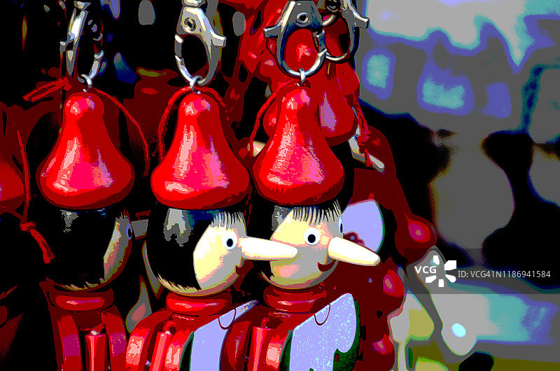 旅游纪念品匹诺曹图片素材