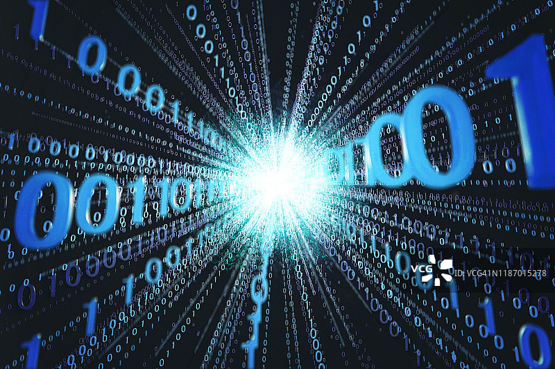 带二进制代码的量子图片素材