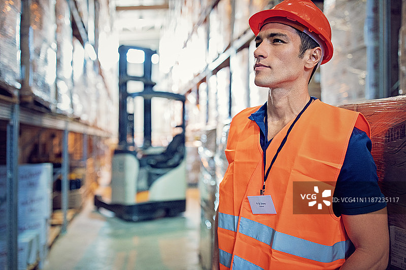 仓库工人肖像图片素材