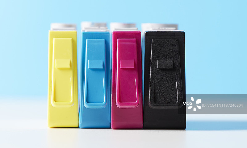 替换墨盒墨水特写图片素材