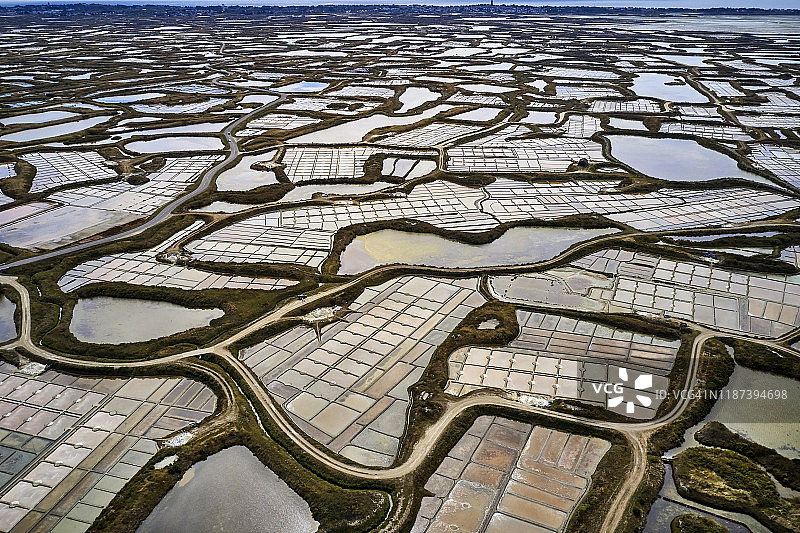 法国盖朗德盐田图片素材