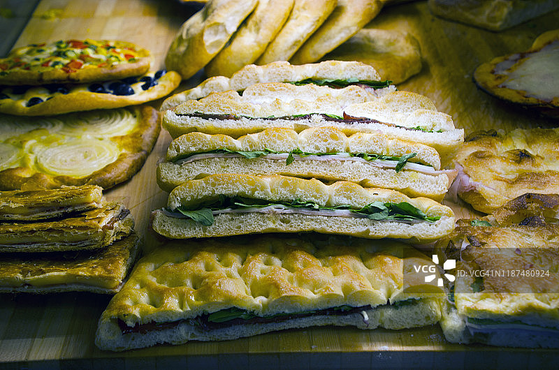 意大利酥皮三明治图片素材