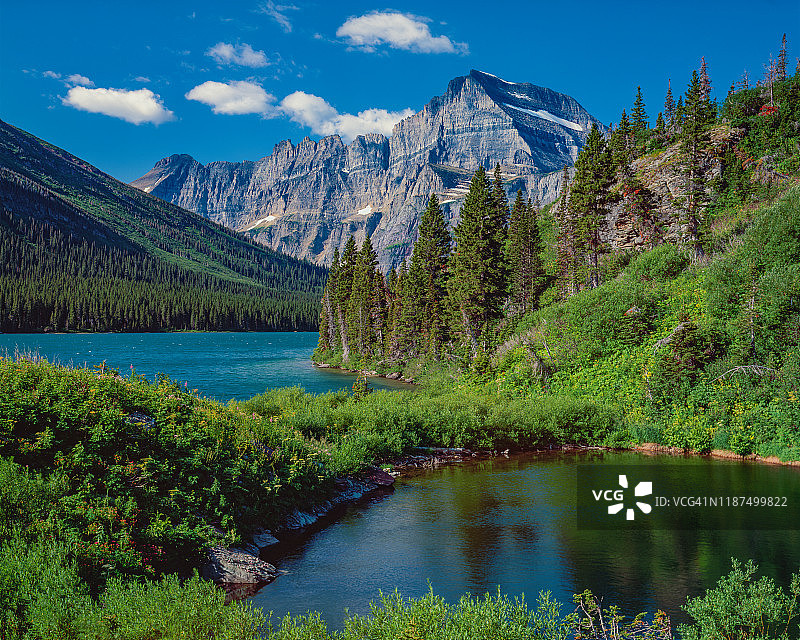 美国格林内尔冰川国家公园图片素材