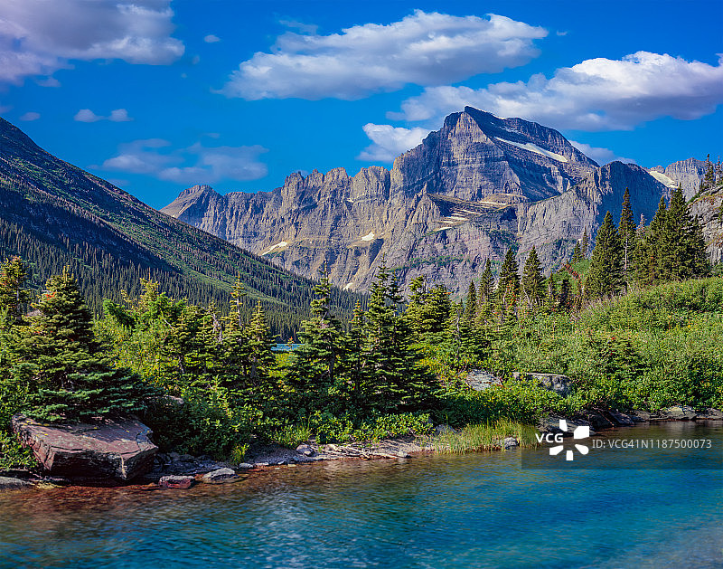 美国冰川国家公园的格林内尔山图片素材