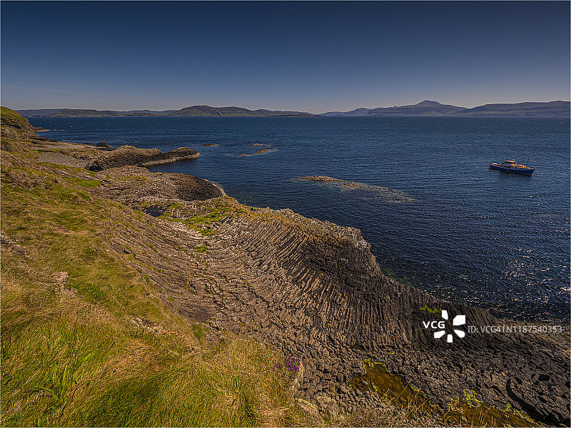 斯塔法岛，内赫布里底群岛，苏格兰，英国图片素材