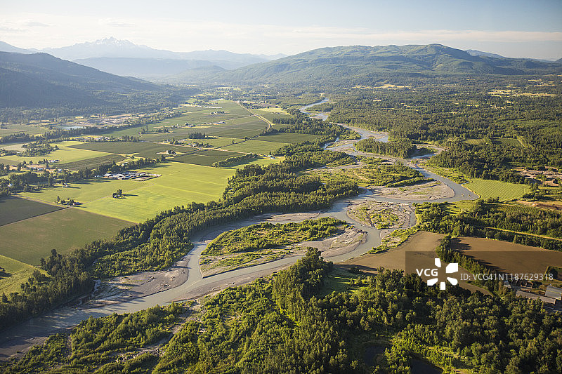 华盛顿州，沃特科姆县，努克萨克河图片素材