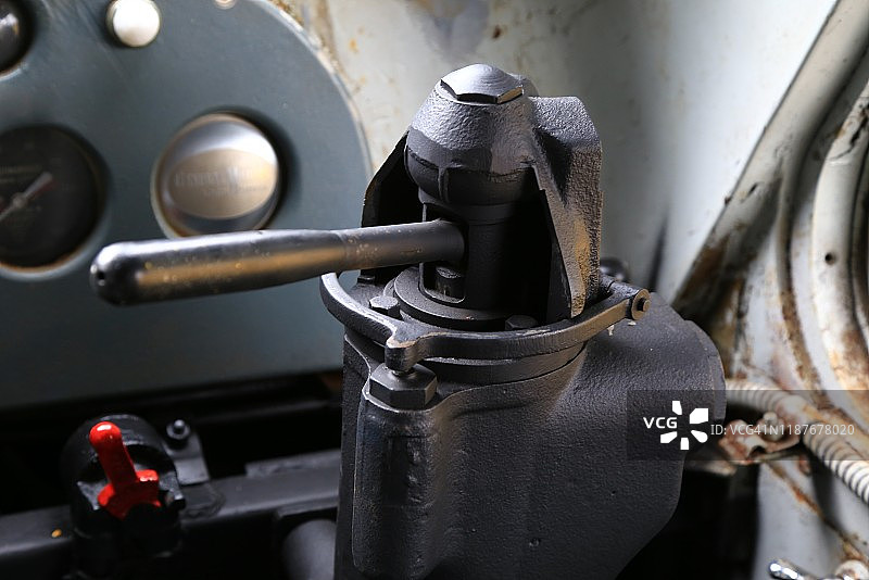 运输机车上的节流控制杆图片素材