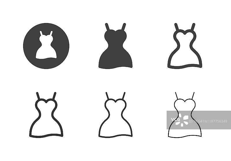 连衣裙图标-多系列图片素材