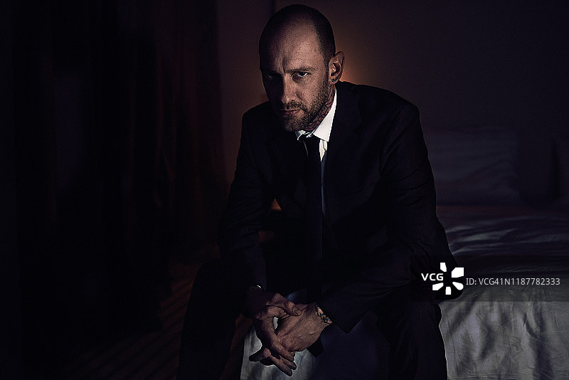 等待客户的糟糕商人图片素材