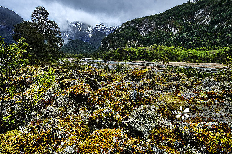 智利巴塔哥尼亚探险者河谷图片素材
