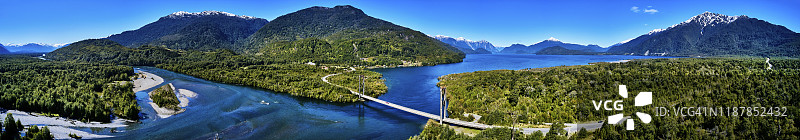 智利巴塔哥尼亚卡德纳斯港大桥图片素材