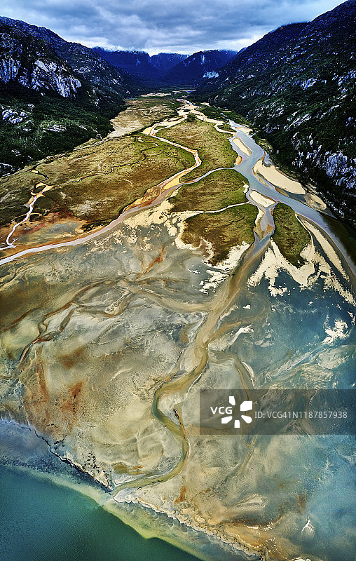 智利巴塔哥尼亚探险者河谷图片素材