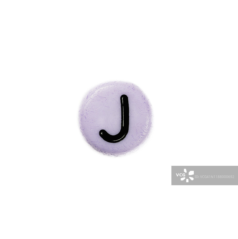 白色背景上的字母J图片素材