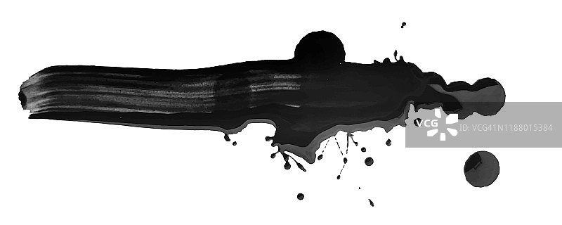 黑色笔刷图片素材