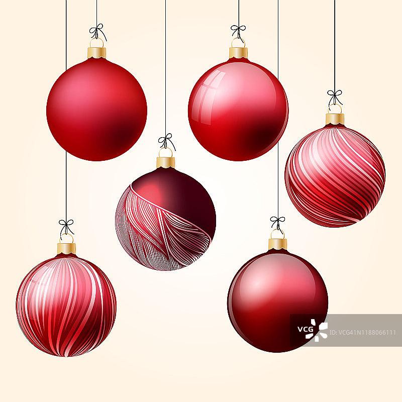 圣诞节装饰品套装图片素材