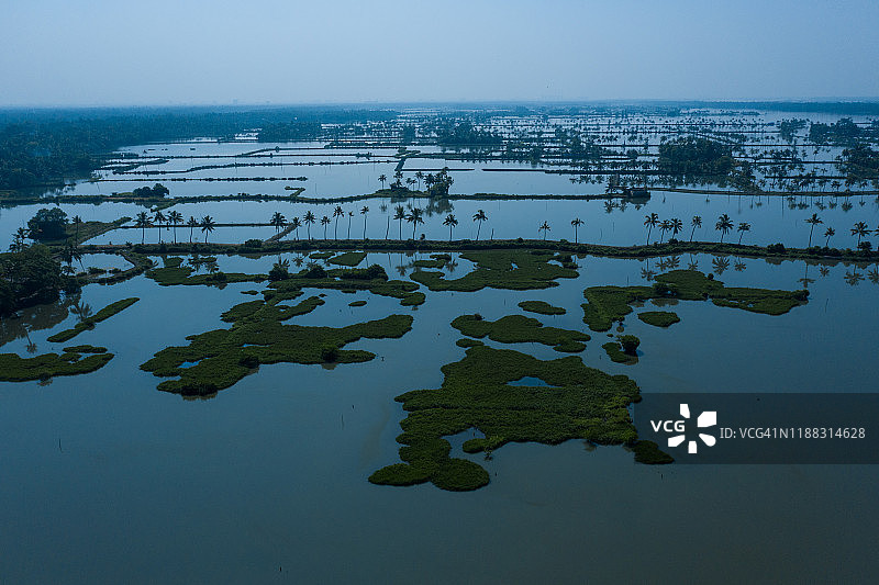 卡达马库迪旅游目的地，印度喀拉拉邦图片素材