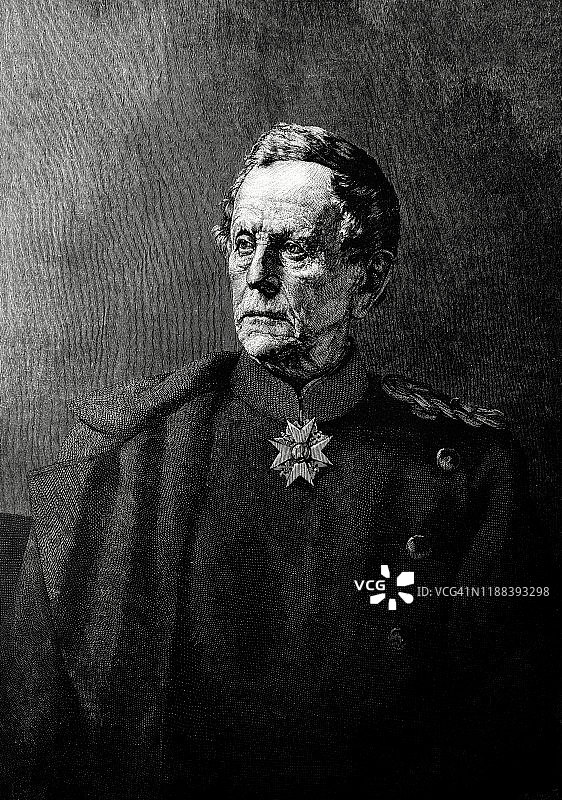 普鲁士将军肖像图片素材