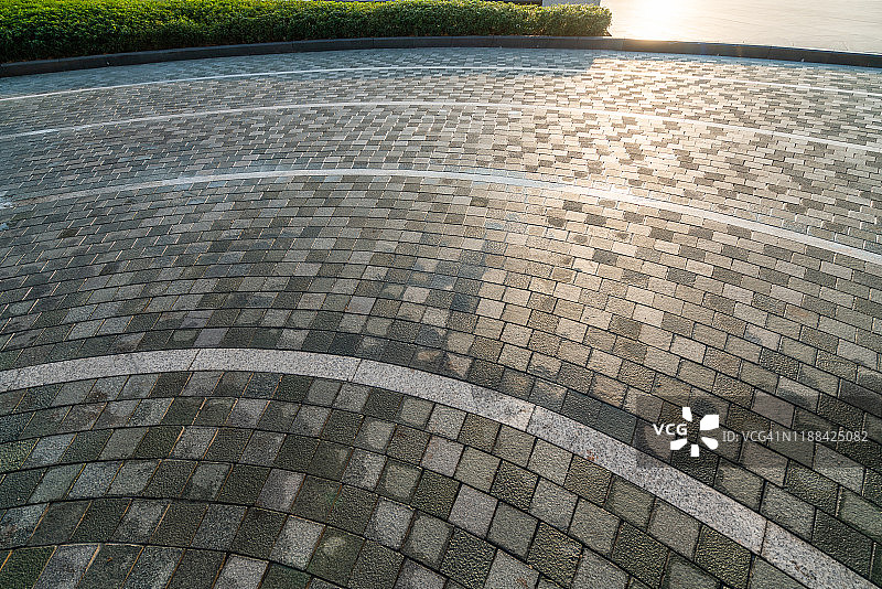 现代城市商业区街角图片素材