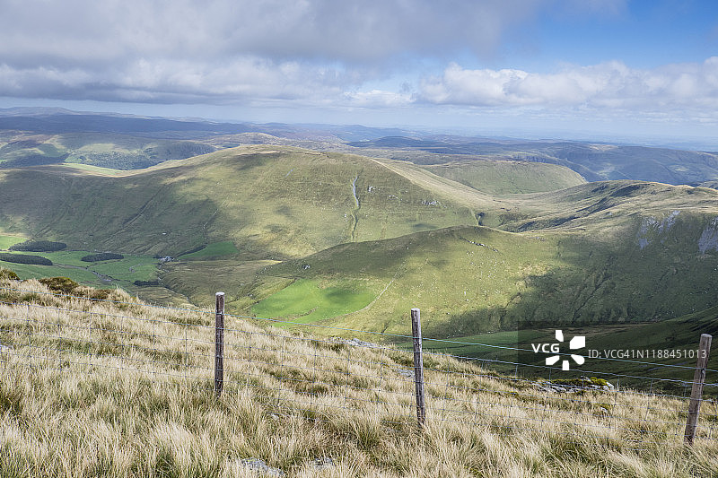 威尔士斯诺登尼亚阿兰法沃德维山景图片素材