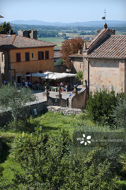 意大利蒙特里吉奥尼中世纪景观图片素材