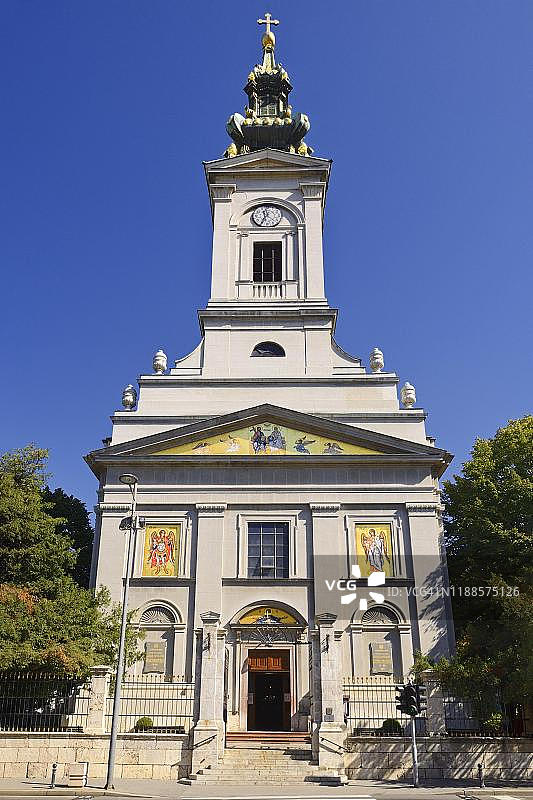 塞尔维亚贝尔格莱德圣弥额尔主教座堂图片素材