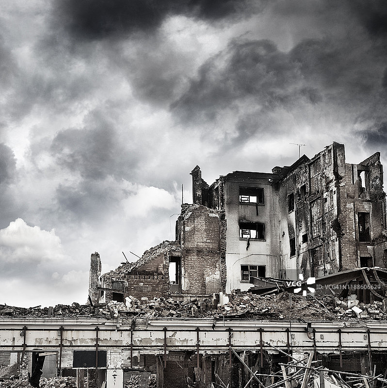 火灾损坏图片素材