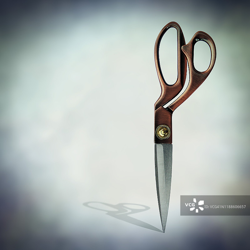 竖立的剪刀图片素材