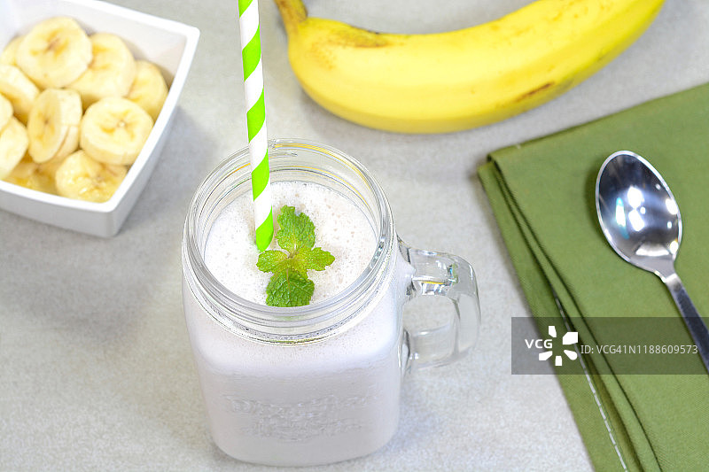 香蕉冰沙图片素材