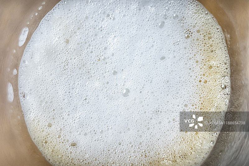 咖啡杯中的泡沫图片素材