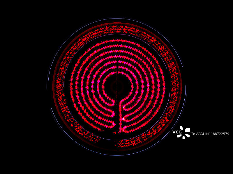 陶瓷炉灶台的俯视图图片素材