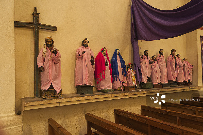 圣地亚哥使徒教区教堂天主教圣徒雕像图片素材