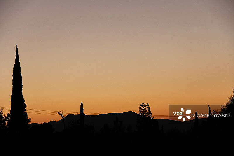 加州的日落图片素材