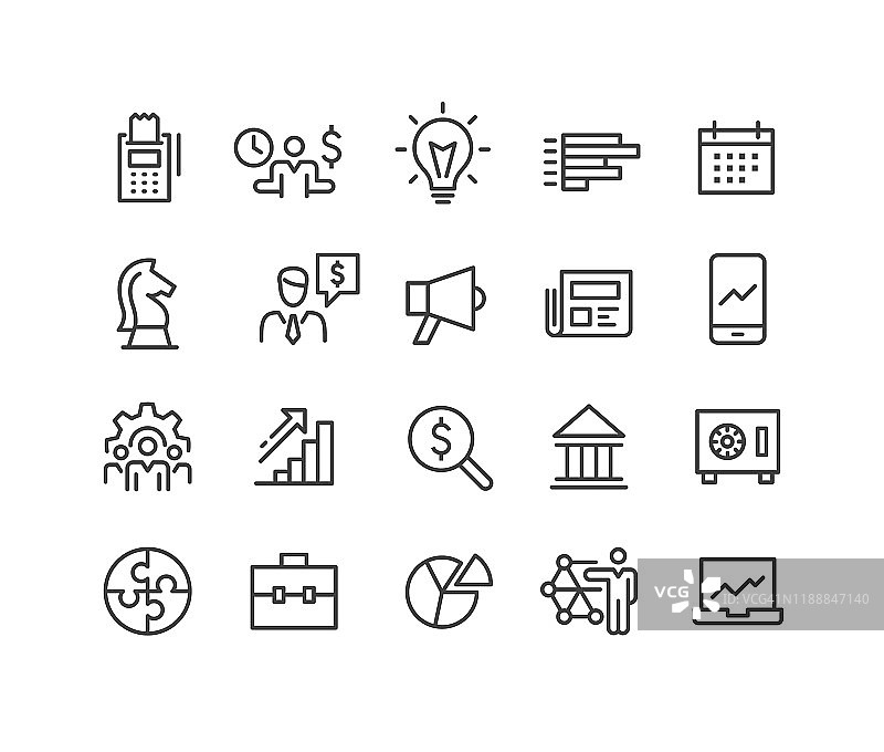 商务金融图标经典系列图片素材