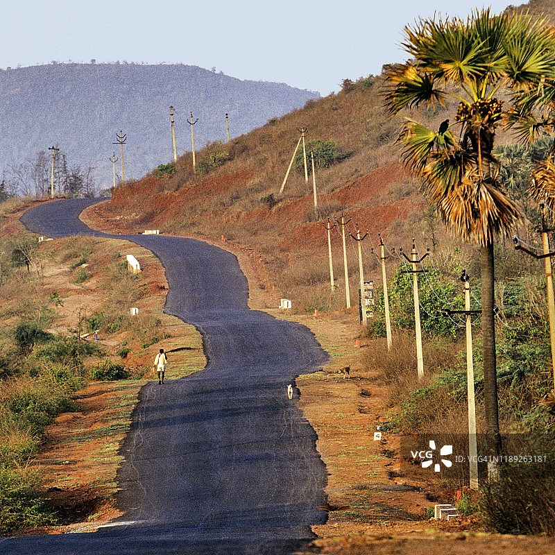 印度安得拉邦的沿海公路图片素材