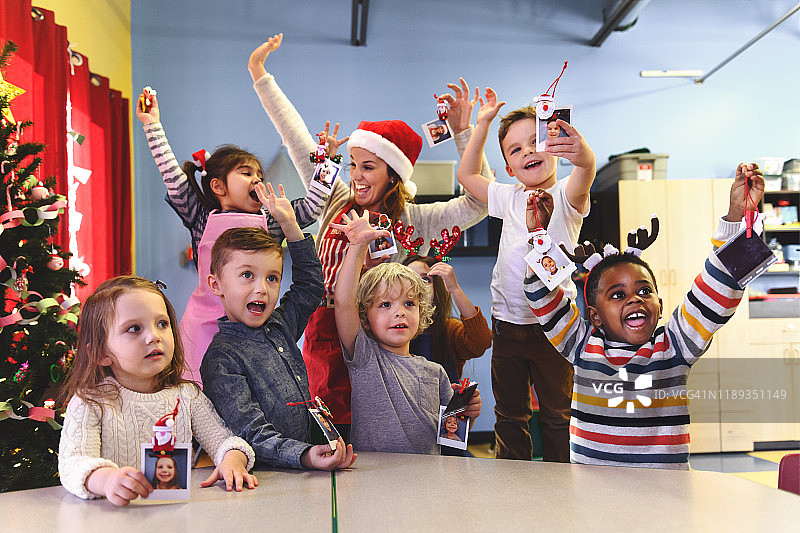 圣诞节学前班即时打印转移活动图片素材