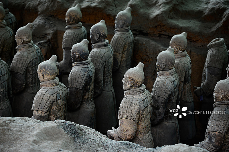 中国西安秦始皇兵马俑图片素材