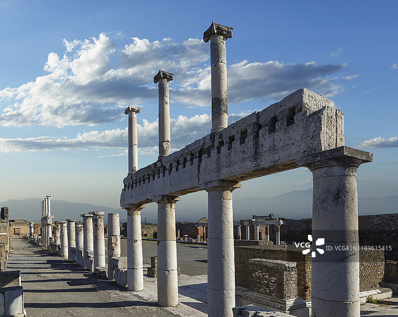 庞贝古城遗址：广场图片素材