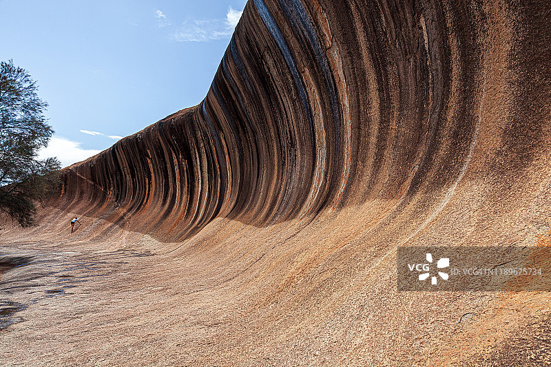 西澳大利亚海登的波浪岩图片素材