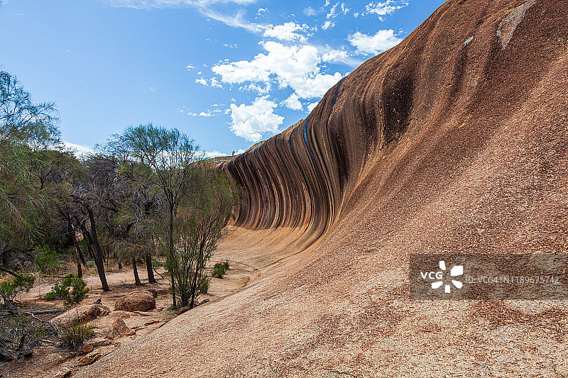 西澳大利亚海登的波浪岩图片素材