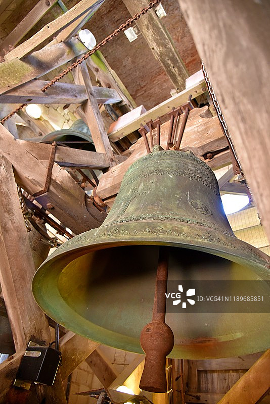 法国圣马丁德雷教堂的钟声图片素材