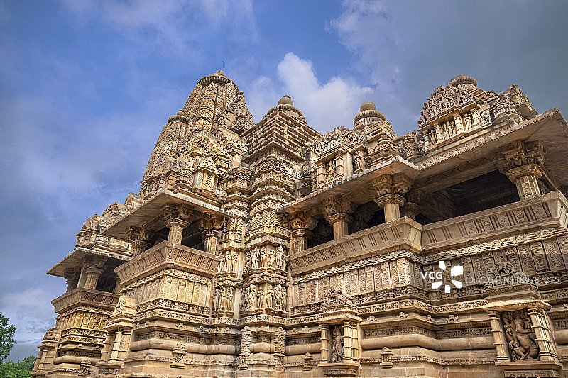 印度克久拉霍的拉克什马纳神庙图片素材