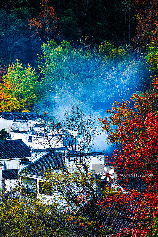 中国安徽池州山区秋景图片素材
