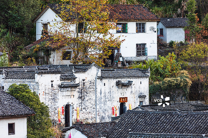 中国安徽池州山区秋景图片素材
