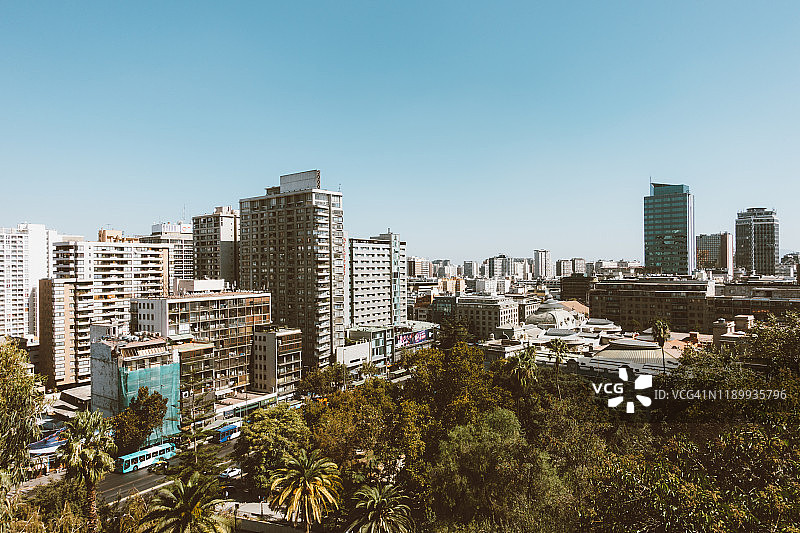 从圣卢西亚山眺望圣地亚哥图片素材