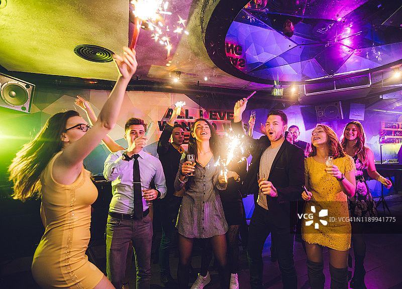 闪亮新年庆祝活动图片素材